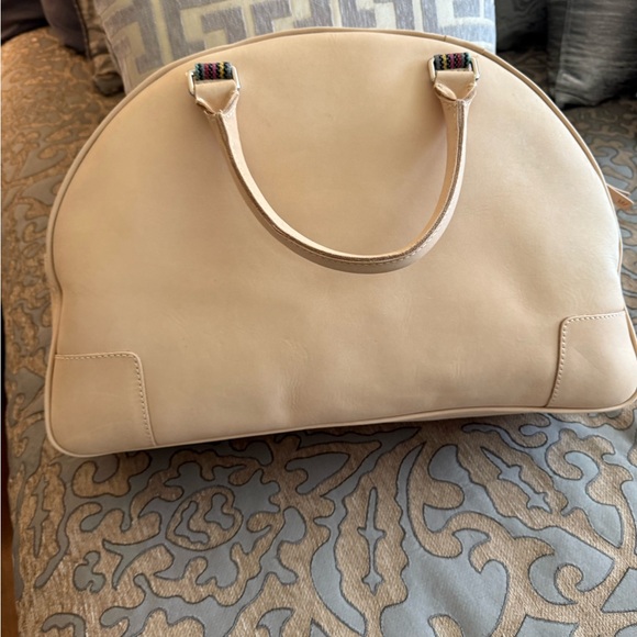 Consuela Cream Travel Bag with Colorful Accents - Picture 5 of 9